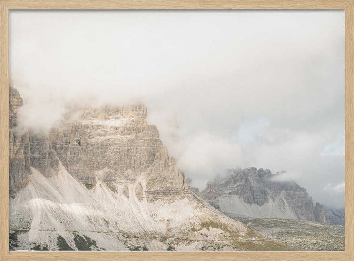 Cloudy Dolomites - Stretched Canvas, Poster or Fine Art Print - I Heart Wall Art - Poster Print, Canvas Print or Framed Art Print