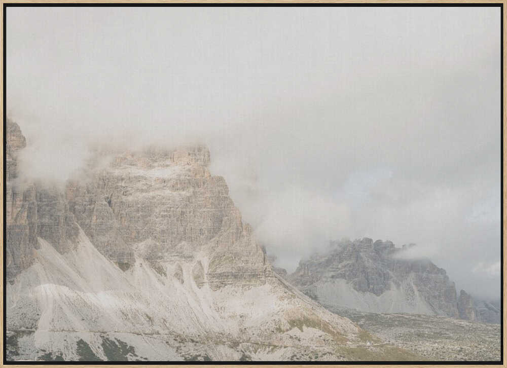 Cloudy Dolomites - Stretched Canvas, Poster or Fine Art Print - I Heart Wall Art - Poster Print, Canvas Print or Framed Art Print