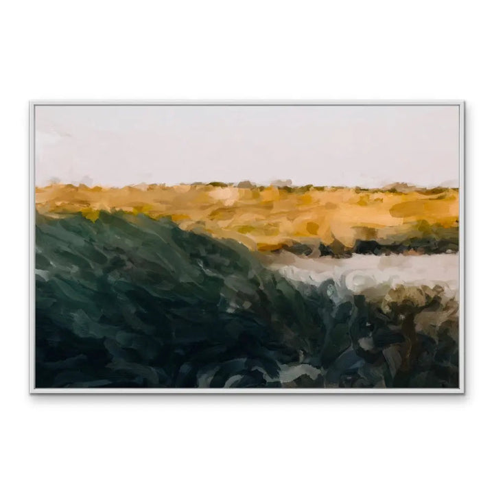 Coast Scape I - Original Coastal Landscape Artwork Print on Canvas or Framed Art Print I Heart Wall Art Australia 