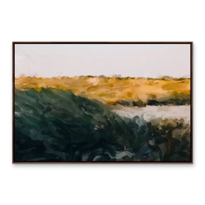 Coast Scape I - Original Coastal Landscape Artwork Print on Canvas or Framed Art Print I Heart Wall Art Australia 