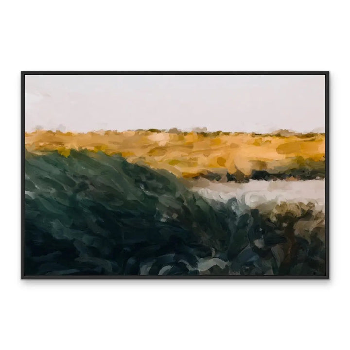 Coast Scape I - Original Coastal Landscape Artwork Print on Canvas or Framed Art Print I Heart Wall Art Australia 