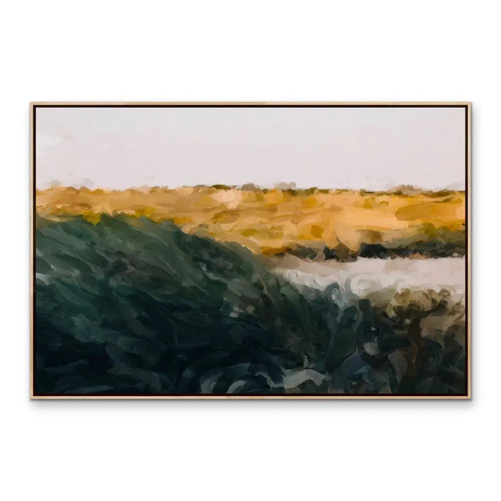 Coast Scape I - Original Coastal Landscape Artwork Print on Canvas or Framed Art Print I Heart Wall Art Australia 