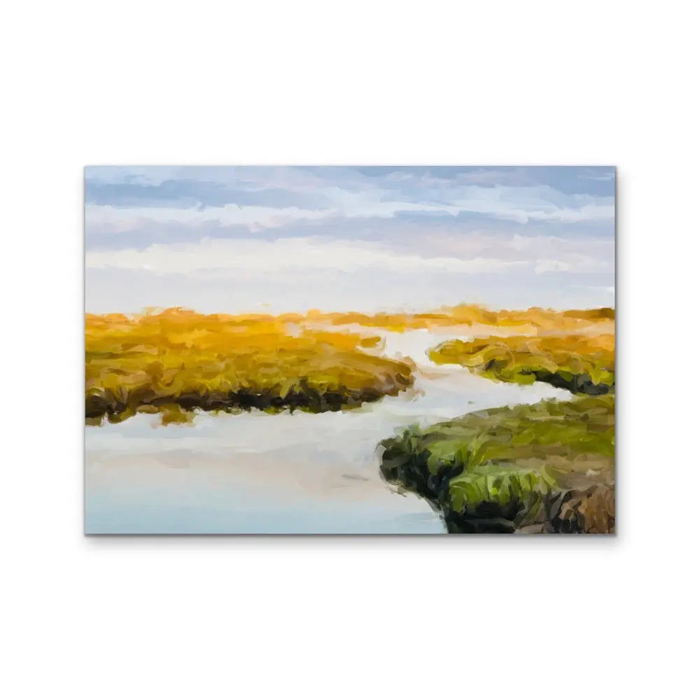 Coast Scape II - Original Coastal Landscape Artwork Print on Canvas or Framed Art Print I Heart Wall Art Australia 