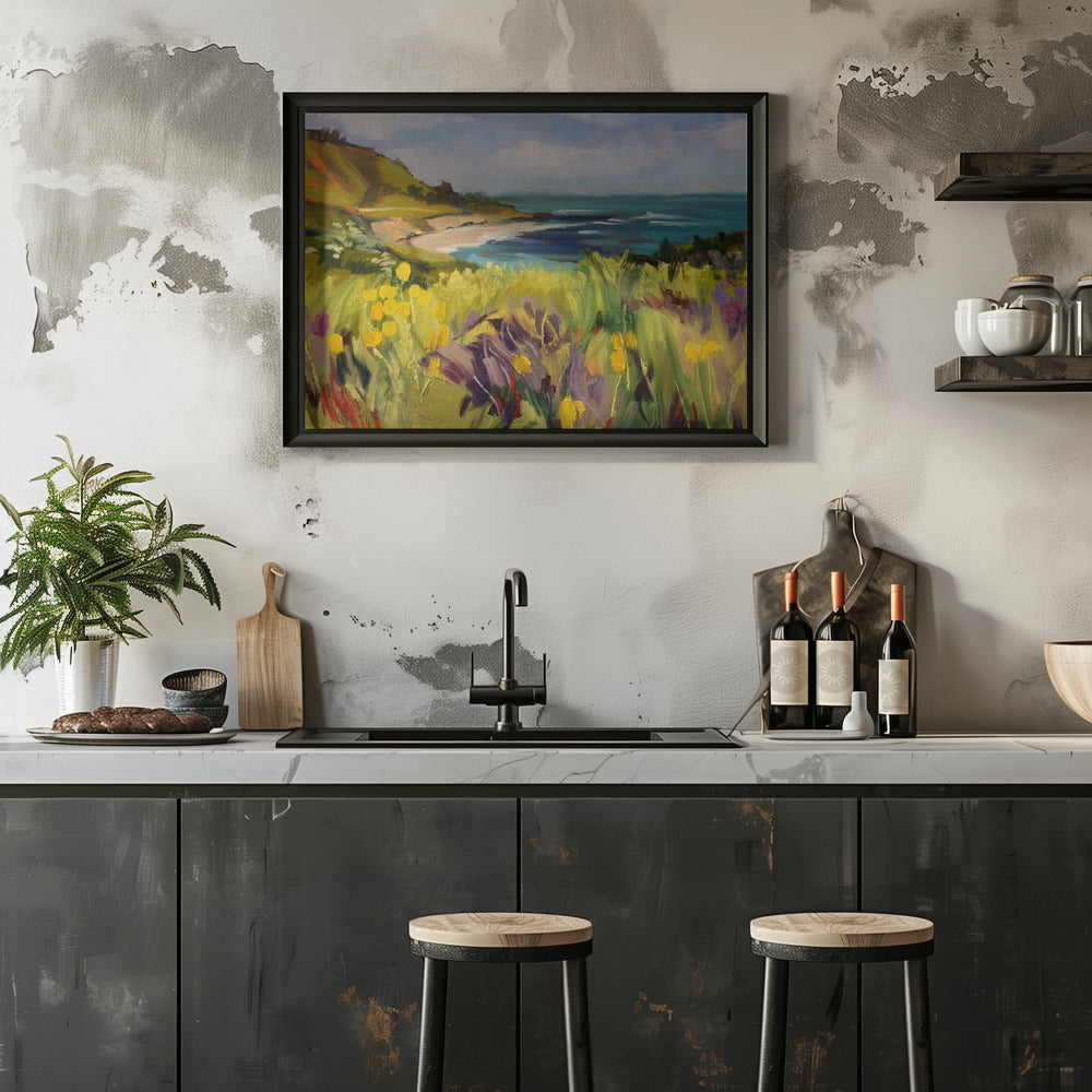 Coastal California - Stretched Canvas, Poster or Fine Art Print I Heart Wall Art