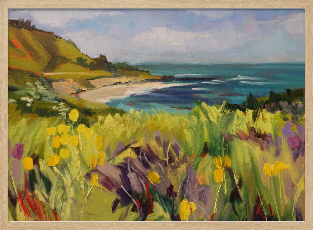 Coastal California - Stretched Canvas, Poster or Fine Art Print I Heart Wall Art