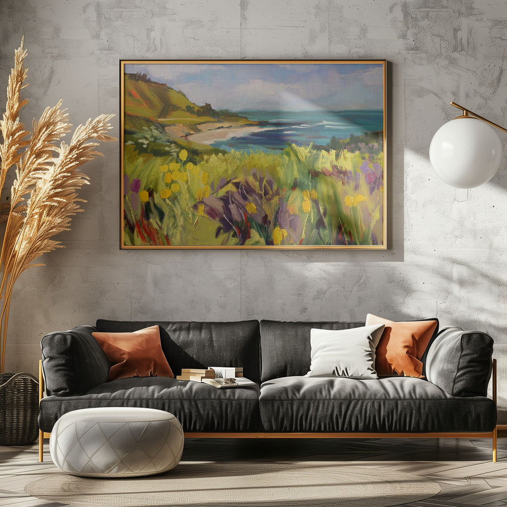 Coastal California - Stretched Canvas, Poster or Fine Art Print I Heart Wall Art