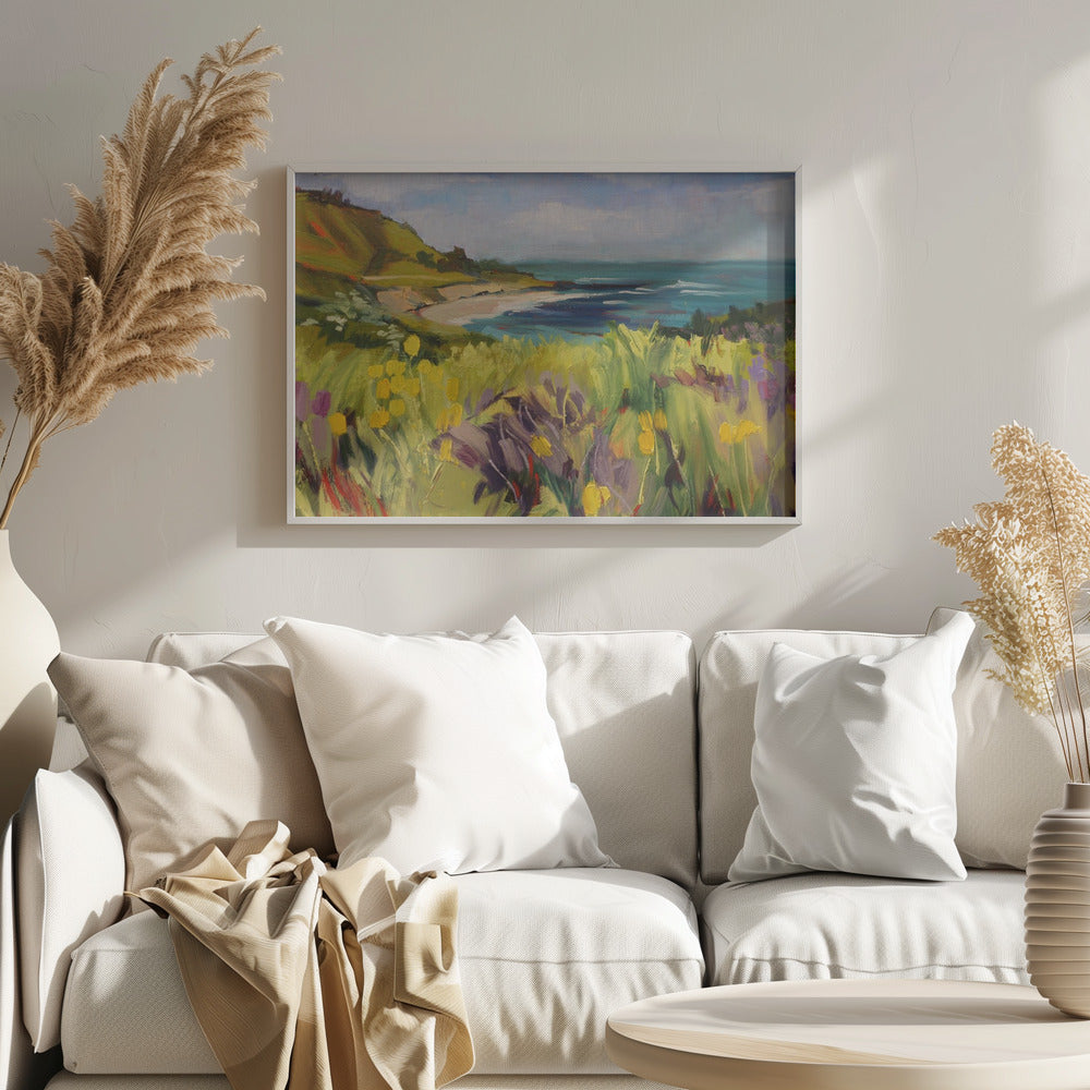 Coastal California - Stretched Canvas, Poster or Fine Art Print I Heart Wall Art