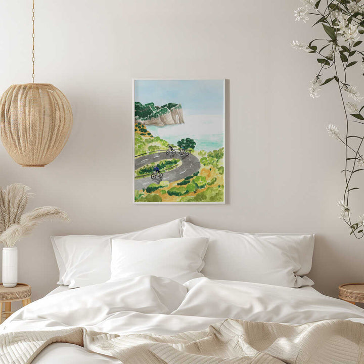 Coastal Cycling Adventure - Stretched Canvas, Poster or Fine Art Print - I Heart Wall Art - Poster Print, Canvas Print or Framed Art Print