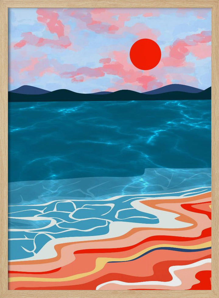 Coastal Hues - Stretched Canvas, Poster or Fine Art Print I Heart Wall Art