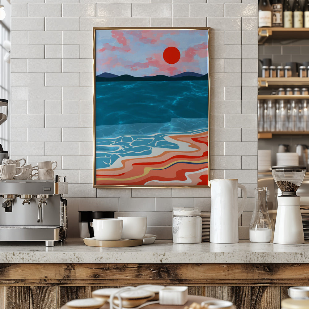 Coastal Hues - Stretched Canvas, Poster or Fine Art Print I Heart Wall Art