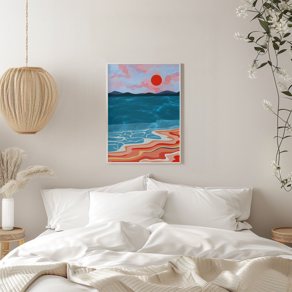 Coastal Hues - Stretched Canvas, Poster or Fine Art Print I Heart Wall Art