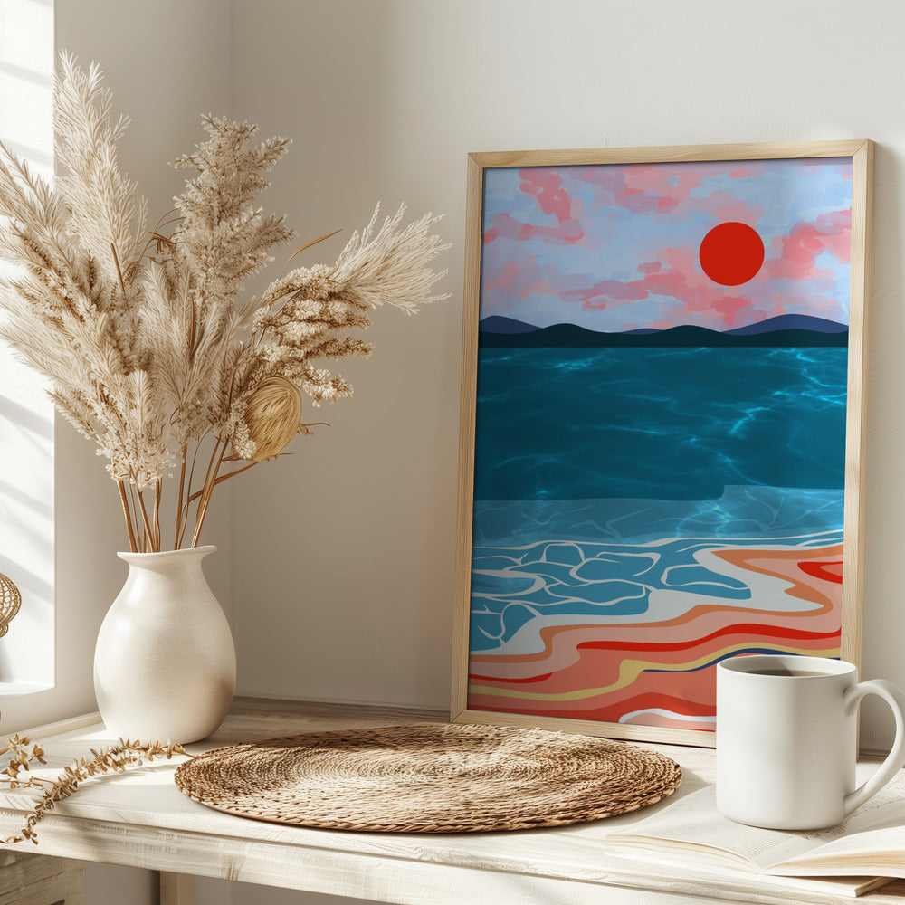 Coastal Hues - Stretched Canvas, Poster or Fine Art Print I Heart Wall Art