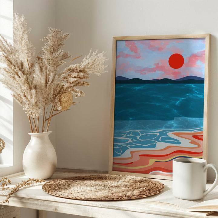 Coastal Hues - Stretched Canvas, Poster or Fine Art Print I Heart Wall Art