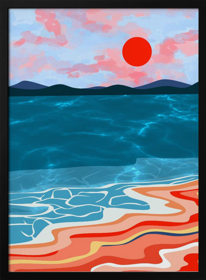 Coastal Hues - Stretched Canvas, Poster or Fine Art Print I Heart Wall Art
