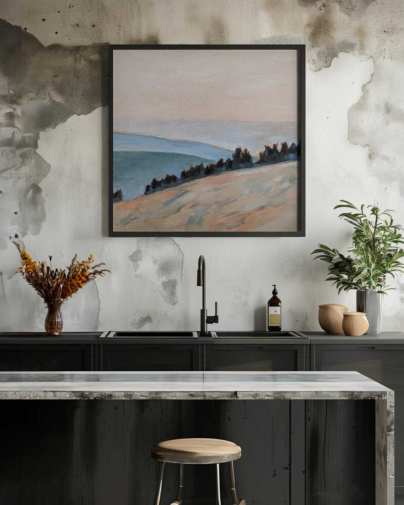 Coastal Morning - Square Stretched Canvas, Poster or Fine Art Print - I Heart Wall Art - Poster Print, Canvas Print or Framed Art Print