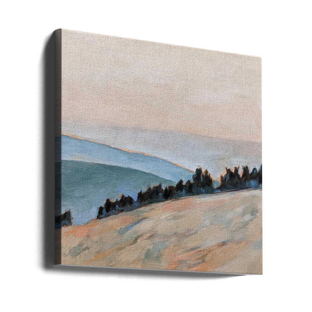 Coastal Morning - Square Stretched Canvas, Poster or Fine Art Print - I Heart Wall Art - Poster Print, Canvas Print or Framed Art Print