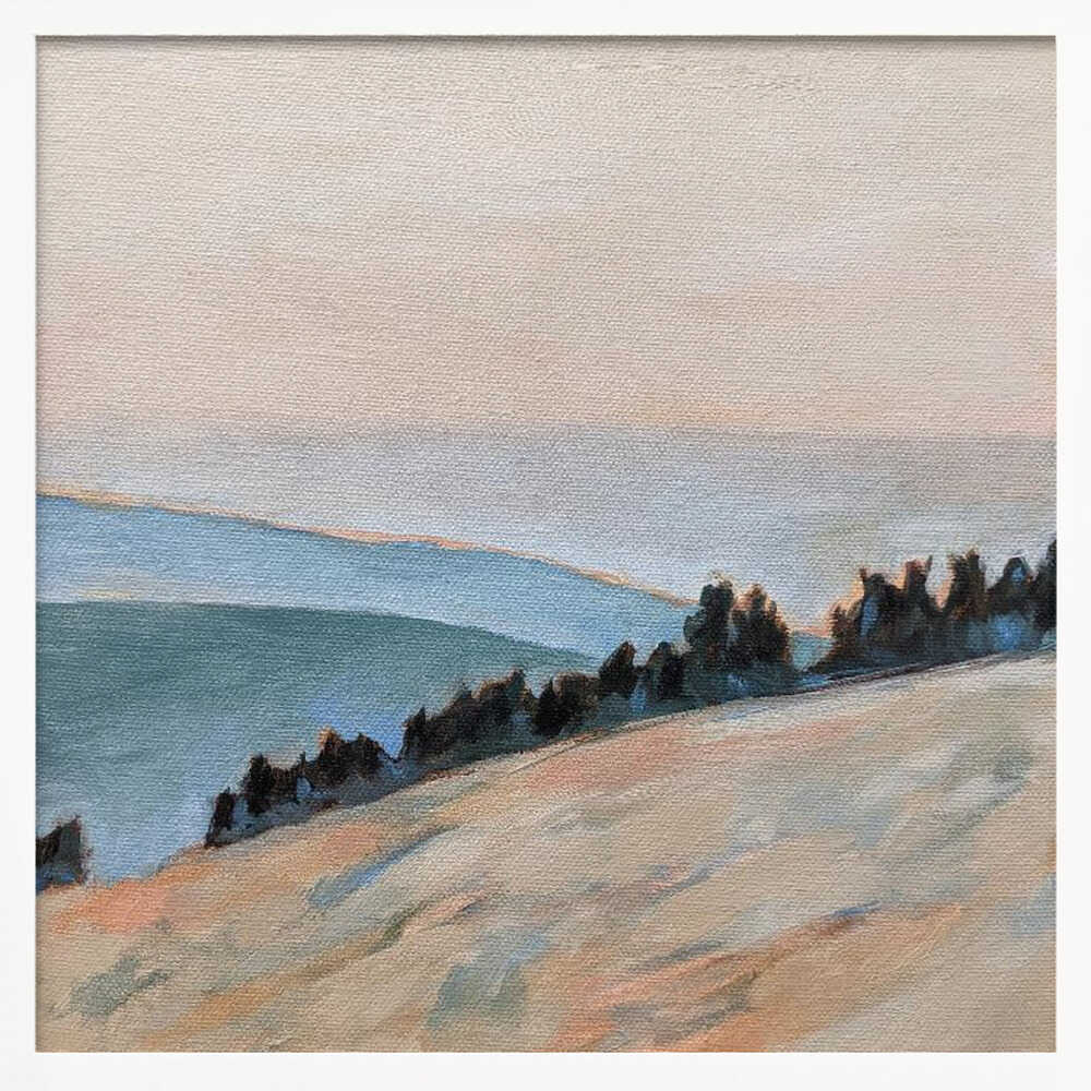 Coastal Morning - Square Stretched Canvas, Poster or Fine Art Print - I Heart Wall Art - Poster Print, Canvas Print or Framed Art Print