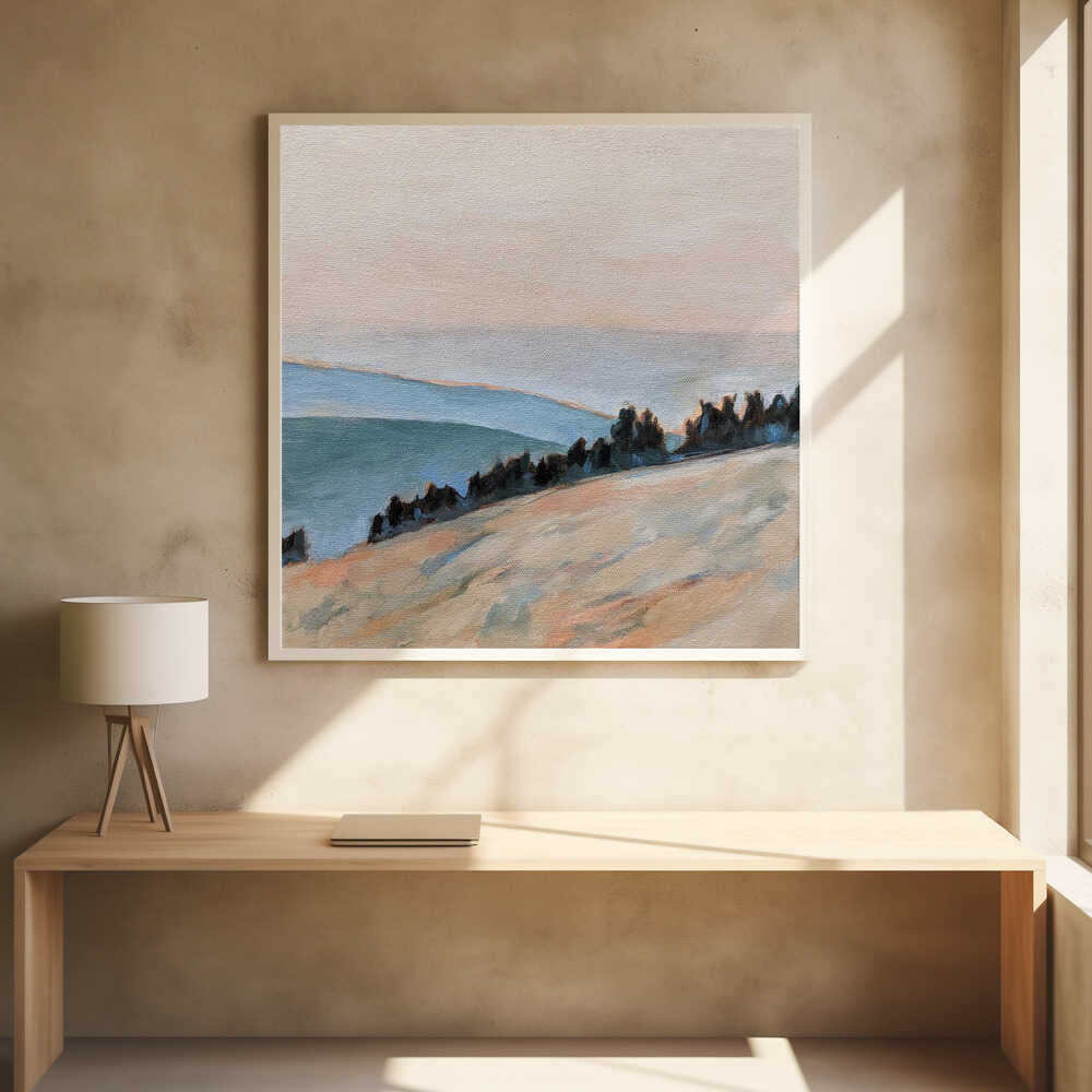 Coastal Morning - Square Stretched Canvas, Poster or Fine Art Print - I Heart Wall Art - Poster Print, Canvas Print or Framed Art Print