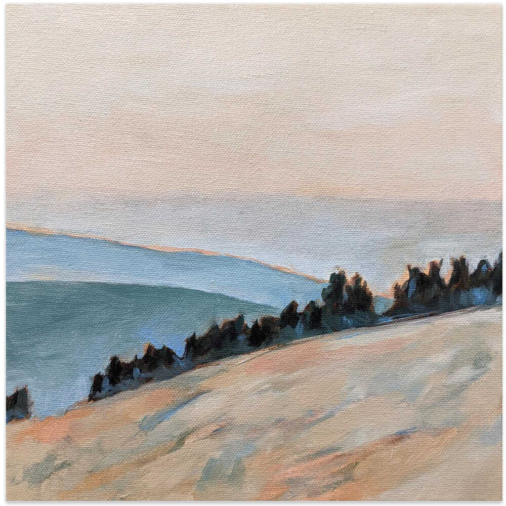 Coastal Morning - Square Stretched Canvas, Poster or Fine Art Print - I Heart Wall Art - Poster Print, Canvas Print or Framed Art Print
