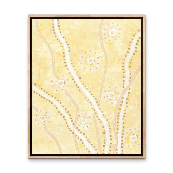 Cockatoo -  Aboriginal Art Print by Holly Stowers - Canvas or Fine Art Print - Dot Painting I Heart Wall Art Australia 