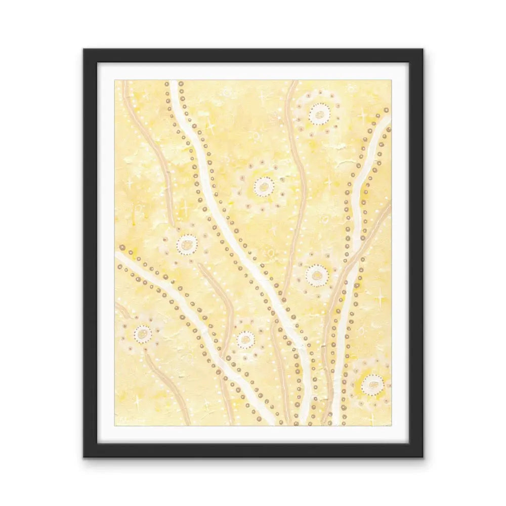 Cockatoo -  Aboriginal Art Print by Holly Stowers - Canvas or Fine Art Print - Dot Painting I Heart Wall Art Australia 