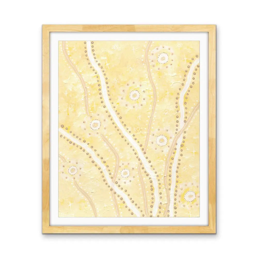 Cockatoo -  Aboriginal Art Print by Holly Stowers - Canvas or Fine Art Print - Dot Painting I Heart Wall Art Australia 