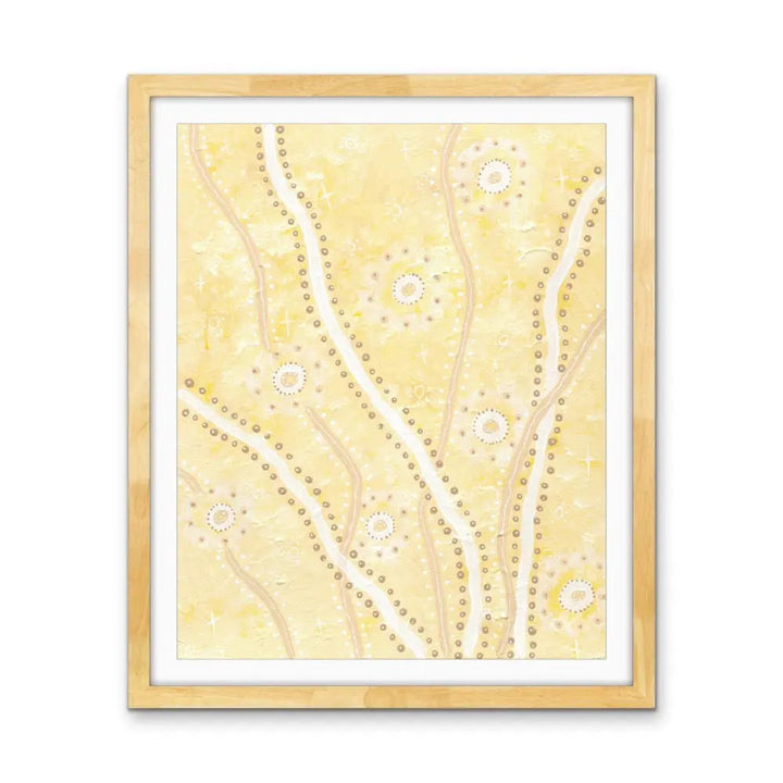 Cockatoo -  Aboriginal Art Print by Holly Stowers - Canvas or Fine Art Print - Dot Painting I Heart Wall Art Australia 