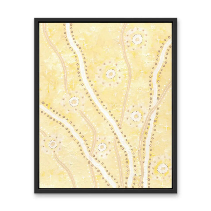 Cockatoo -  Aboriginal Art Print by Holly Stowers - Canvas or Fine Art Print - Dot Painting I Heart Wall Art Australia 
