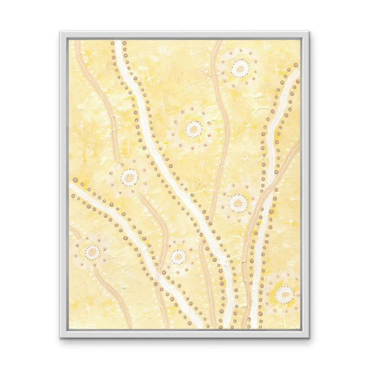 Cockatoo -  Aboriginal Art Print by Holly Stowers - Canvas or Fine Art Print - Dot Painting I Heart Wall Art Australia 