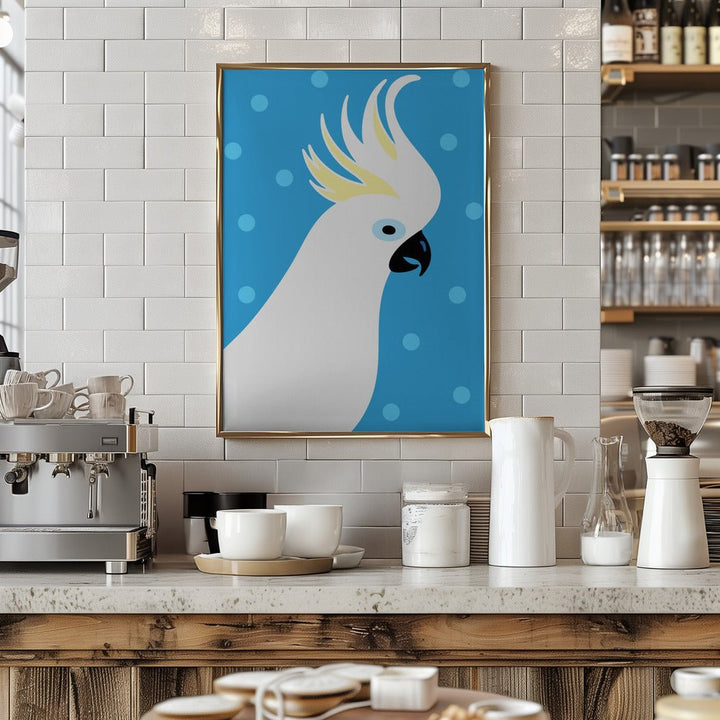 Cockatoo - Stretched Canvas, Poster or Fine Art Print - I Heart Wall Art - Poster Print, Canvas Print or Framed Art Print