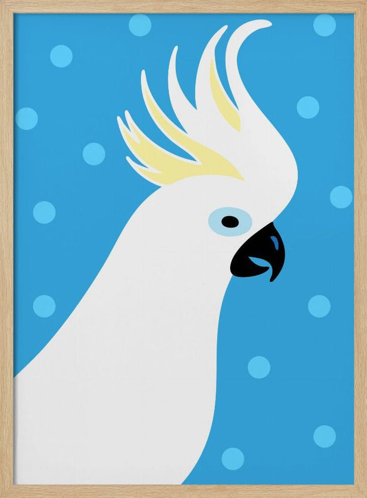 Cockatoo - Stretched Canvas, Poster or Fine Art Print - I Heart Wall Art - Poster Print, Canvas Print or Framed Art Print