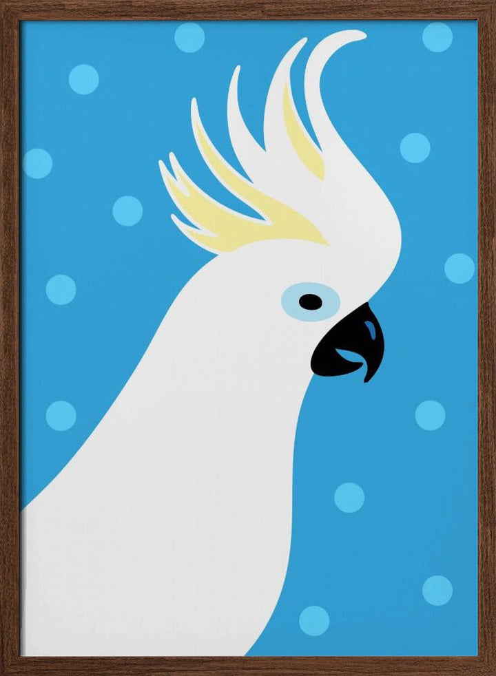 Cockatoo - Stretched Canvas, Poster or Fine Art Print - I Heart Wall Art - Poster Print, Canvas Print or Framed Art Print