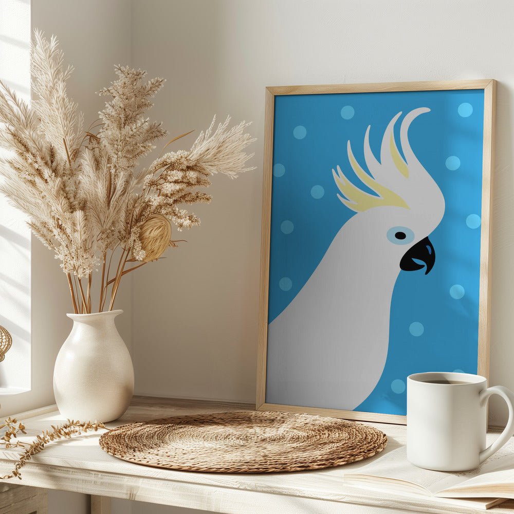 Cockatoo - Stretched Canvas, Poster or Fine Art Print - I Heart Wall Art - Poster Print, Canvas Print or Framed Art Print