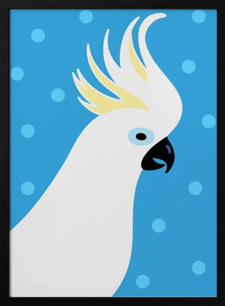 Cockatoo - Stretched Canvas, Poster or Fine Art Print - I Heart Wall Art - Poster Print, Canvas Print or Framed Art Print