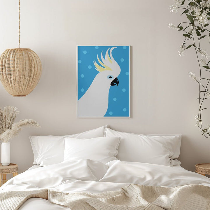 Cockatoo - Stretched Canvas, Poster or Fine Art Print - I Heart Wall Art - Poster Print, Canvas Print or Framed Art Print