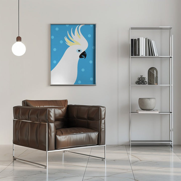 Cockatoo - Stretched Canvas, Poster or Fine Art Print - I Heart Wall Art - Poster Print, Canvas Print or Framed Art Print