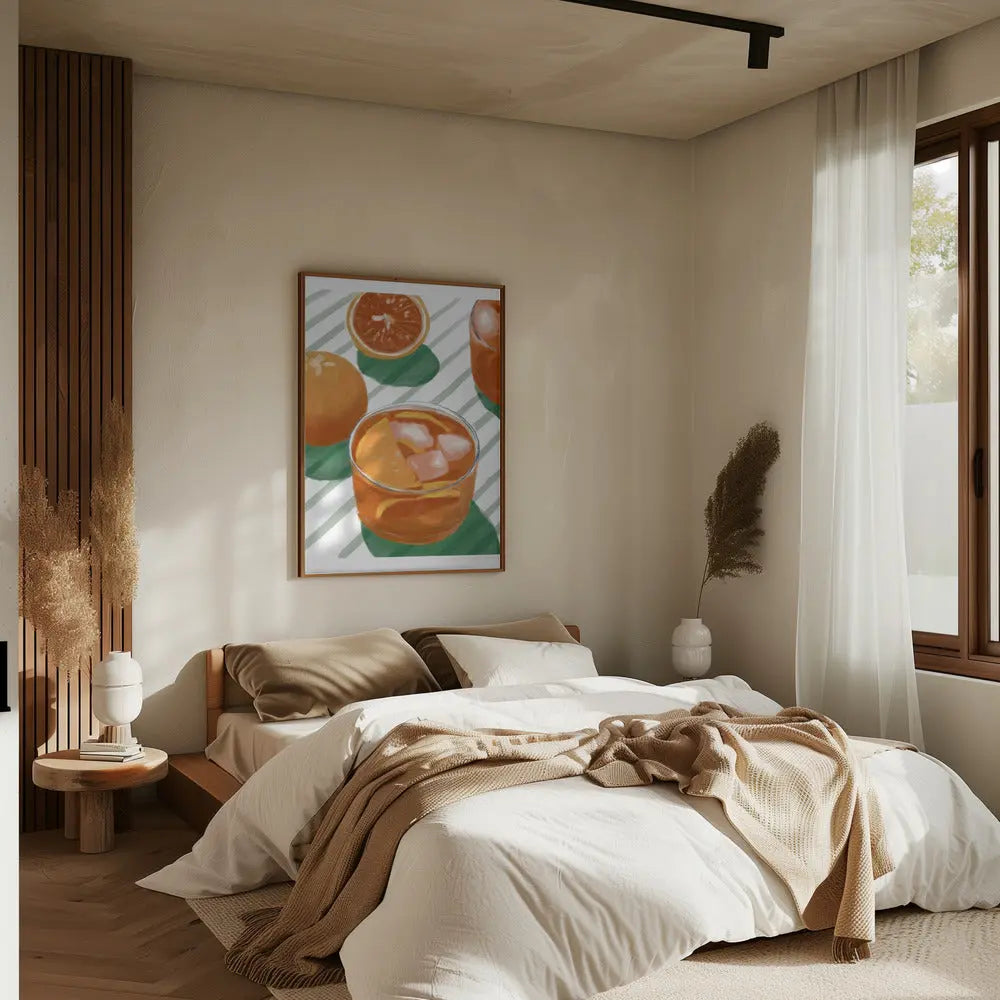 Pandc Cocktailandstripes Copy 2 - Stretched Canvas, Poster or Fine Art Print I Heart Wall Art