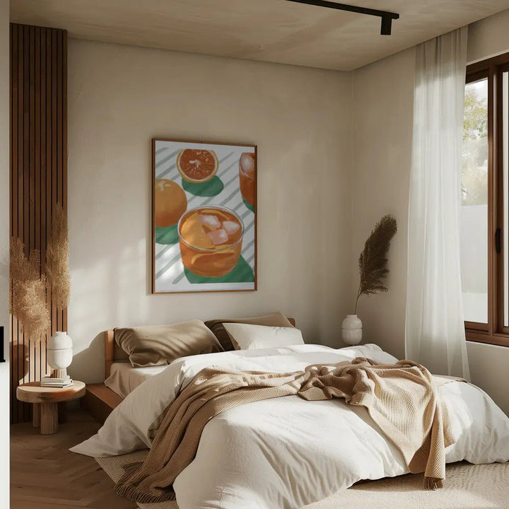 Pandc Cocktailandstripes Copy 2 - Stretched Canvas, Poster or Fine Art Print I Heart Wall Art