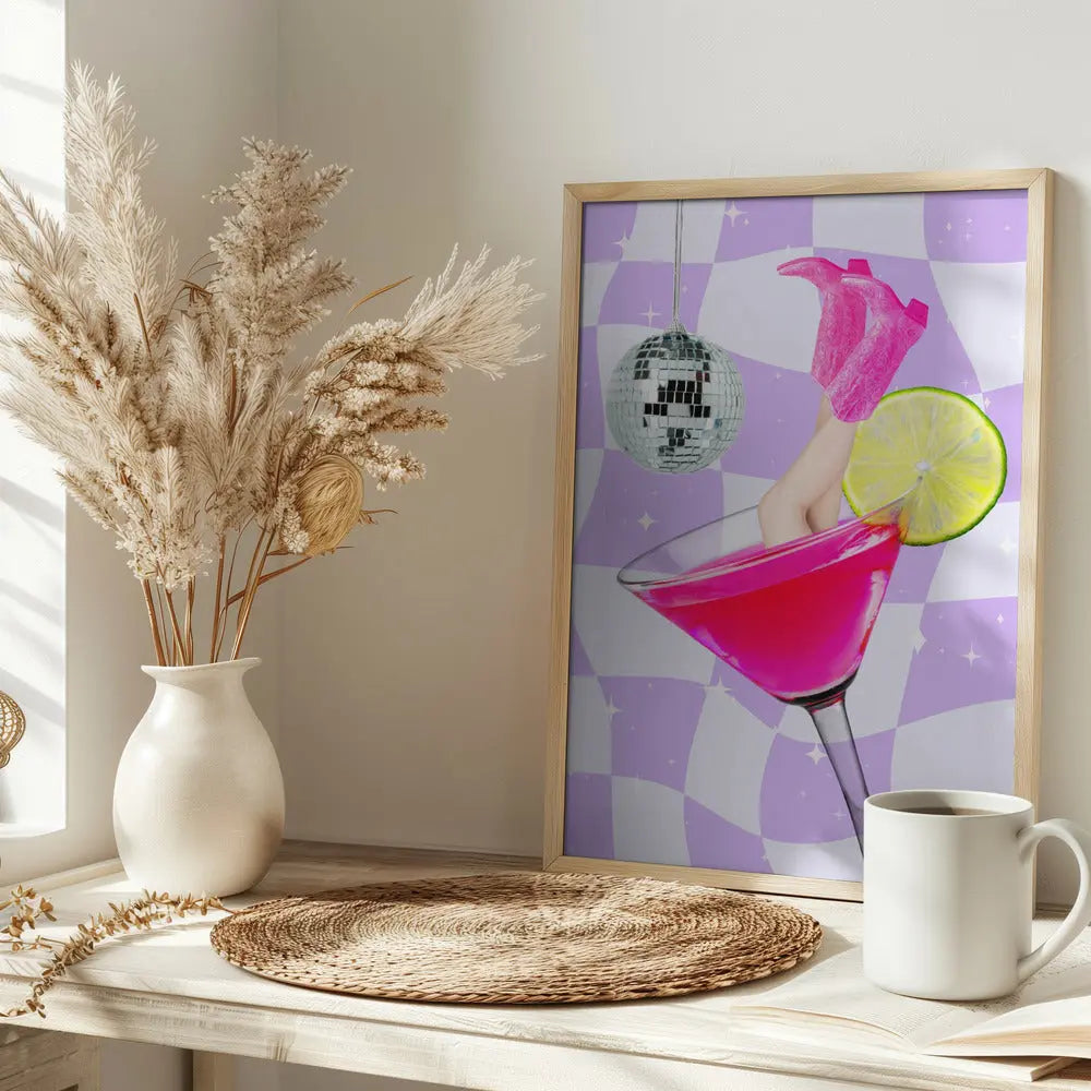 Cocktail diving - Stretched Canvas, Poster or Fine Art Print I Heart Wall Art