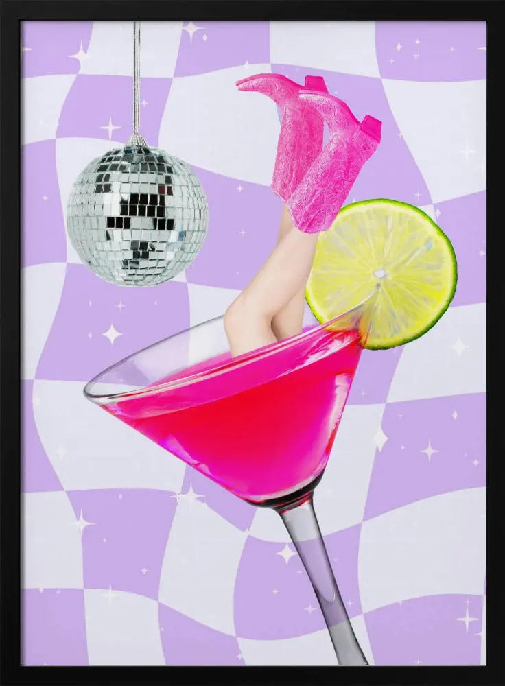 Cocktail diving - Stretched Canvas, Poster or Fine Art Print I Heart Wall Art