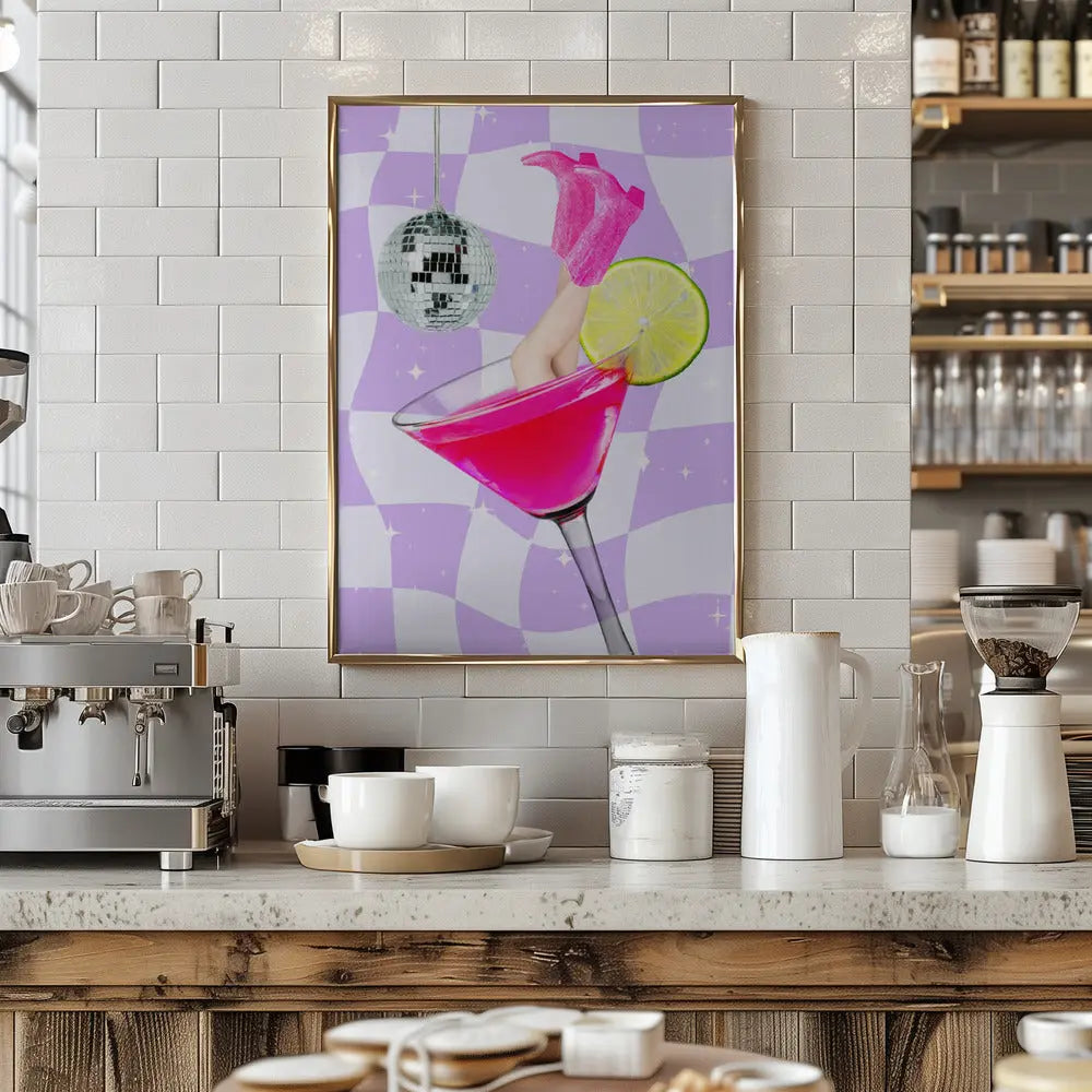 Cocktail diving - Stretched Canvas, Poster or Fine Art Print I Heart Wall Art