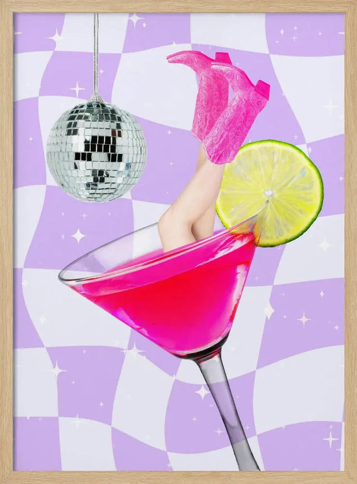 Cocktail diving - Stretched Canvas, Poster or Fine Art Print I Heart Wall Art