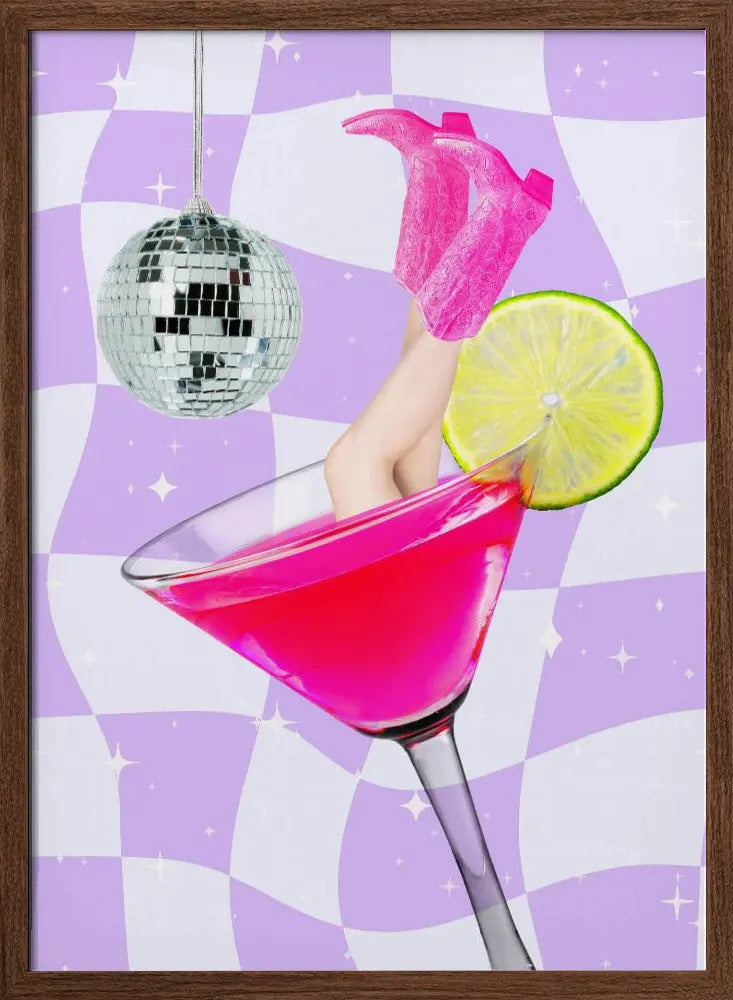 Cocktail diving - Stretched Canvas, Poster or Fine Art Print I Heart Wall Art
