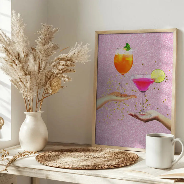 Cocktail Party - Stretched Canvas, Poster or Fine Art Print I Heart Wall Art