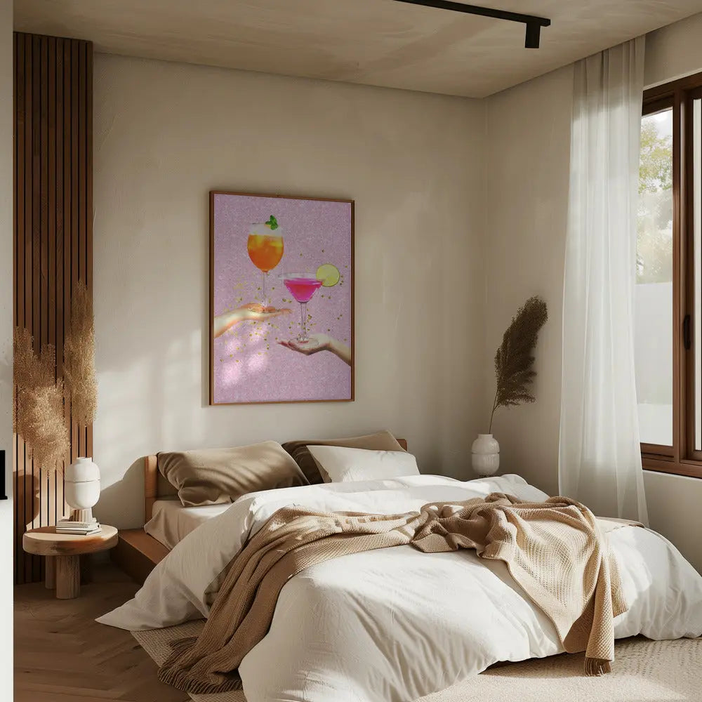 Cocktail Party - Stretched Canvas, Poster or Fine Art Print I Heart Wall Art