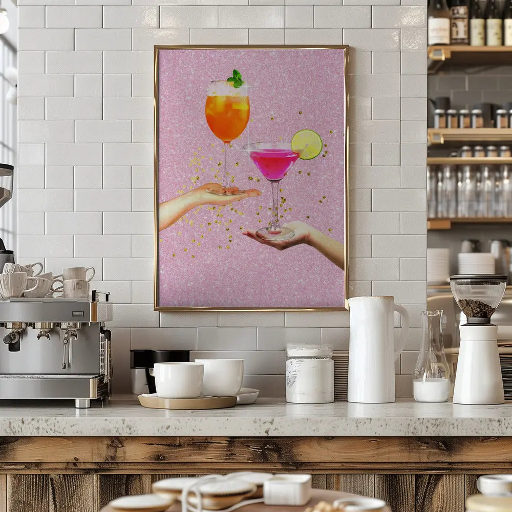 Cocktail Party - Stretched Canvas, Poster or Fine Art Print I Heart Wall Art