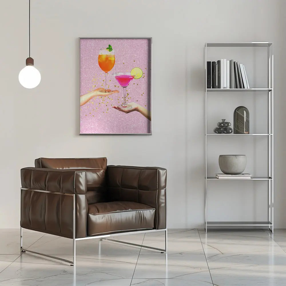 Cocktail Party - Stretched Canvas, Poster or Fine Art Print I Heart Wall Art