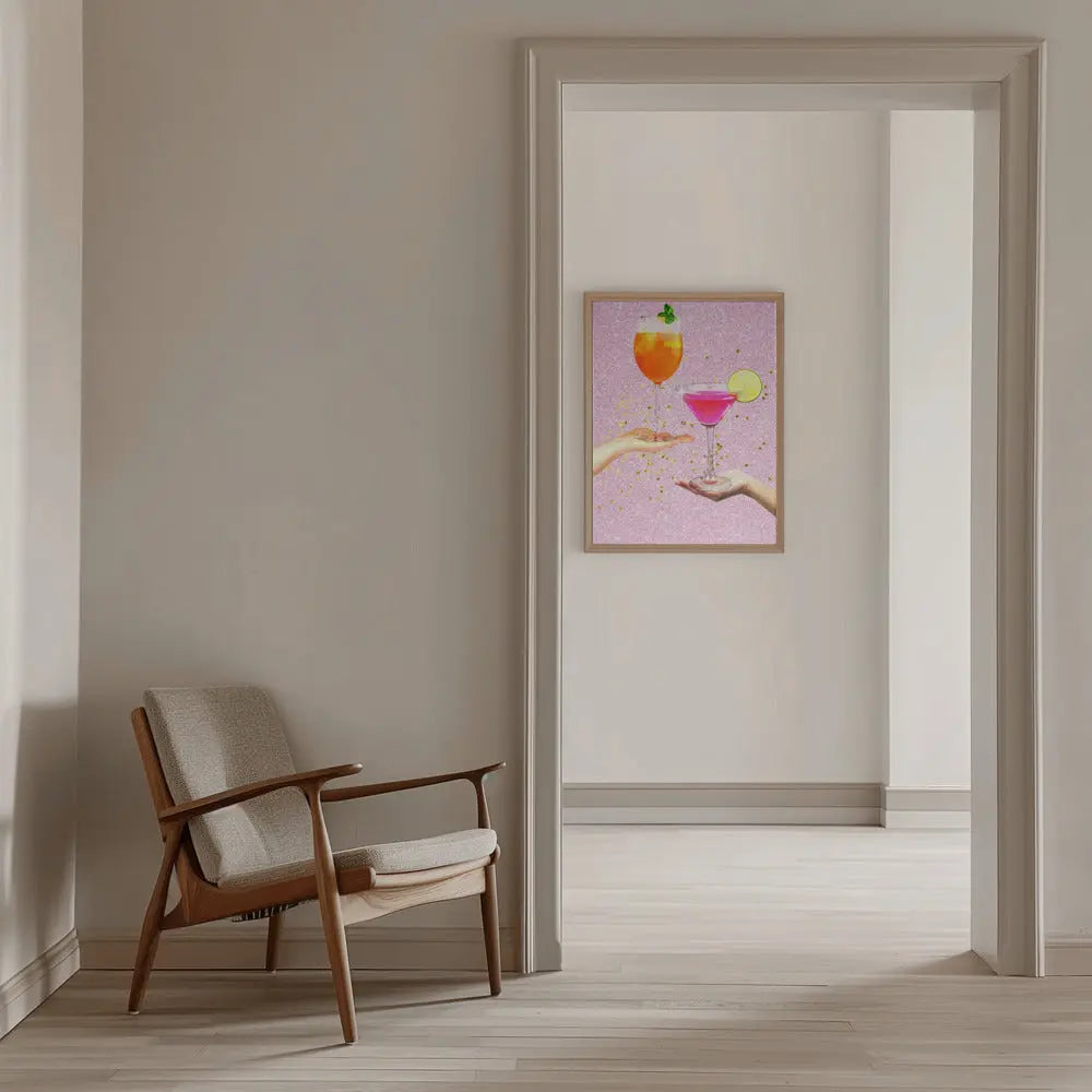 Cocktail Party - Stretched Canvas, Poster or Fine Art Print I Heart Wall Art