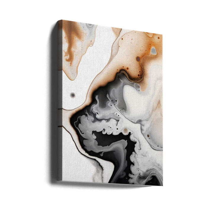 Coffee Cream Marble - Stretched Canvas, Poster or Fine Art Print - I Heart Wall Art - Poster Print, Canvas Print or Framed Art Print