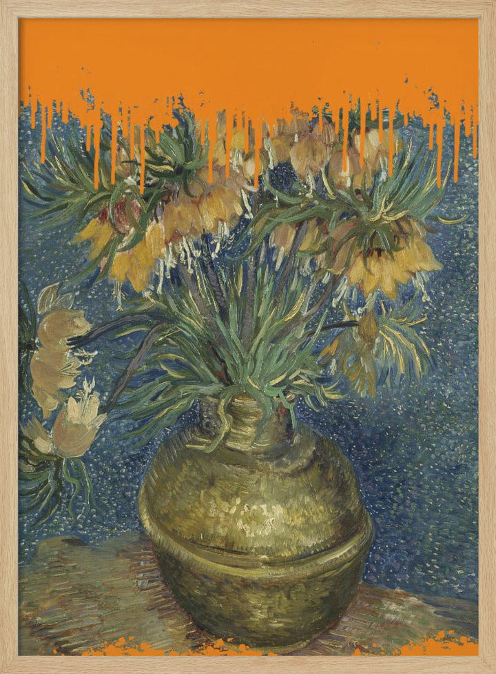 Collage Sunflowers and the splash Van Gogh - Stretched Canvas, Poster or Fine Art Print I Heart Wall Art